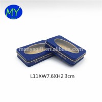 2017 New food grade small rectangular tin box with window for promotion