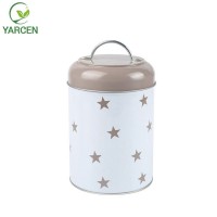 High Quality Metal Dog Dry Food and Pet Treats Storage Container Canister Tin Box