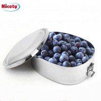 high quality lunch box for outdoors large capacity stainless steel food container worker oval lunch box