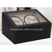 OEM Watch Winder for Double Watch Leather Gift Watch Box